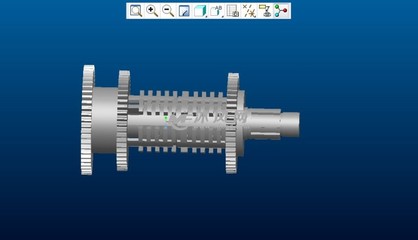 齿轮传动CREO模型